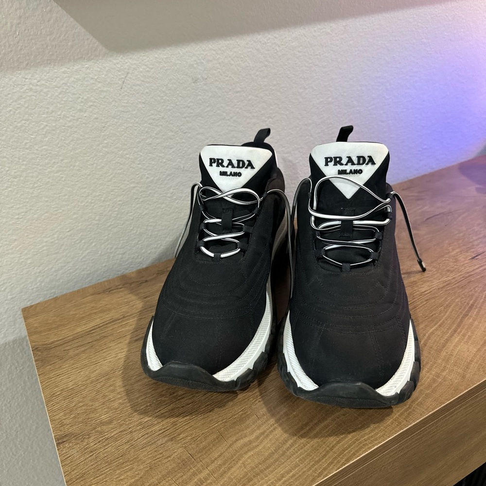 Prada women’s  Black Sneakers - Picture 2 of 5